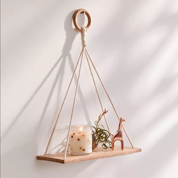 Macramé Hanging Shelf - Picture 2 of 3